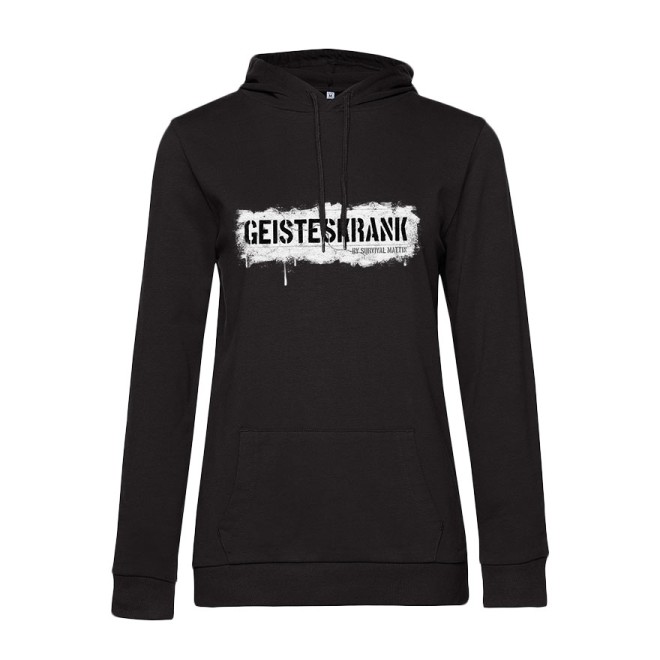 Survival Mattin GEISTESKRANK LIGHT Girlie Hoodie
