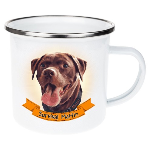 Survival Mattin MAYA Emaille Tasse/Becher