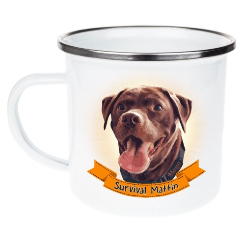 Survival Mattin MAYA Emaille Tasse/Becher