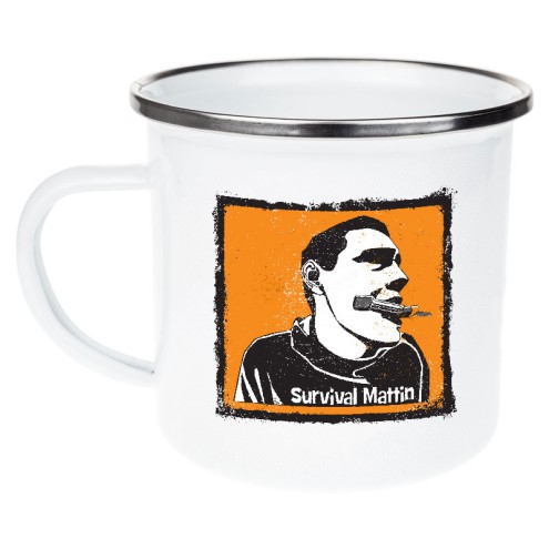 Survival Mattin ORIGINAL Emaille Tasse/Becher