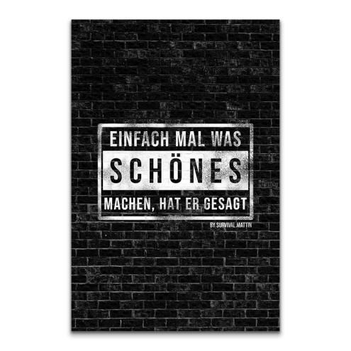 SCHÖNES Logo Alu-Verbund-Platte