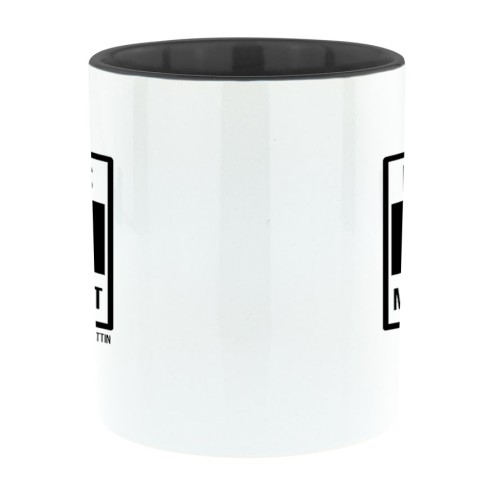 SCHÖNES Logo Bi-Color Tasse schwarz
