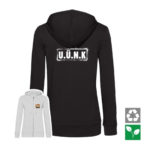 Survival Mattin U.Ü.N.K Organic Zipped Hoodie women