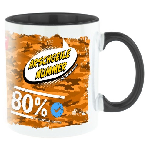 Survival Mattin Bi-Color Tasse schwarz