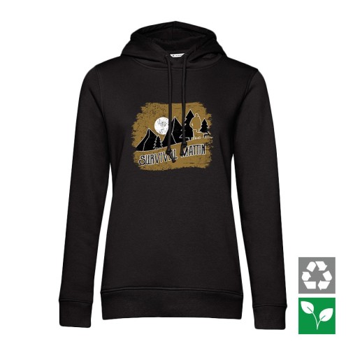 Survival Mattin OUTDOOR Organic Hoodie women