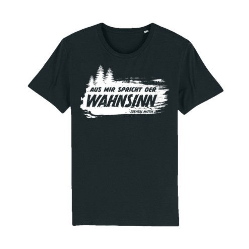 Survival Mattin WAHNSINN weiss Bio T-Shirt unisex